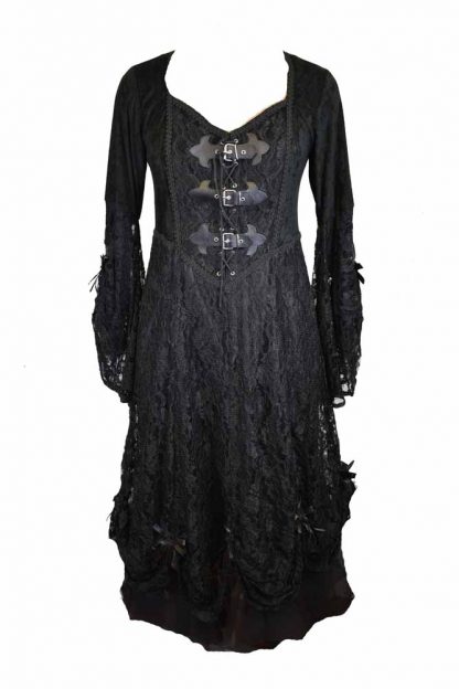 Dress Black Long Lace Size 14