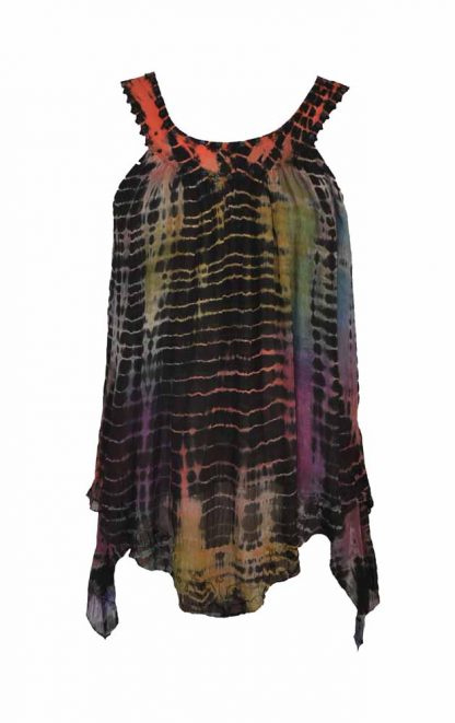 Jordash Blouse Multi Dark Tie Dye