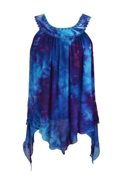 Jordash Blouse Turquoise And Purple