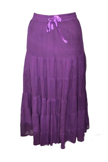 Skirt Long Terry Voil Purple