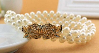 Belt ABS Pearl Double Rose