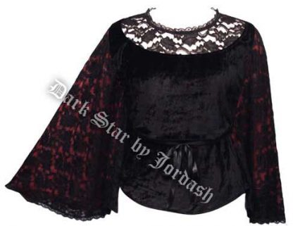 Dark Star Blouse Black Velvet