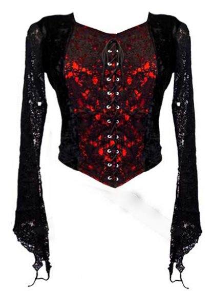 Blouse Black And Red Size 16