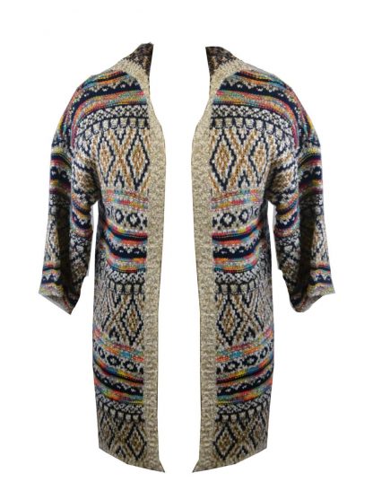 Cardigan Knitted Cream 3 Sizes