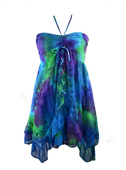 Jordash Dress Purple And Green