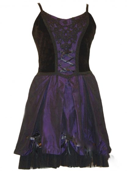 Dark Star Dress Blk And Purple