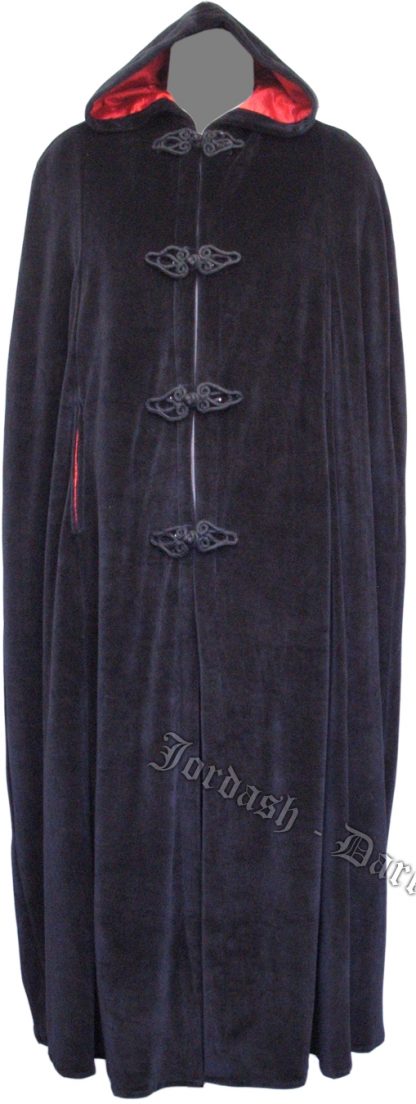 Jacket Cape Black Velour