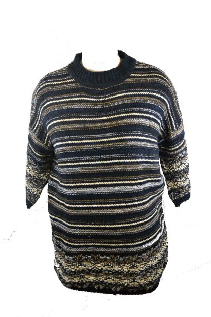 Jumper Striped Knitted Size 20