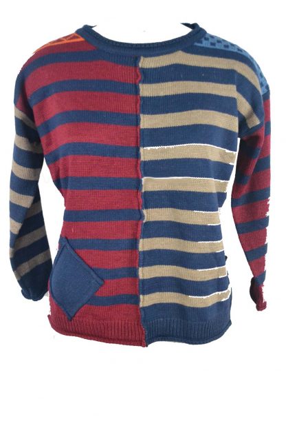 Jumper Knitted Blue One Size