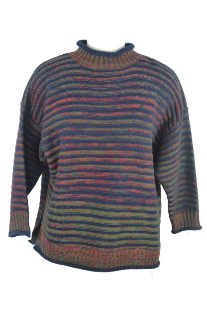 Jumper Knitted Purple One Size