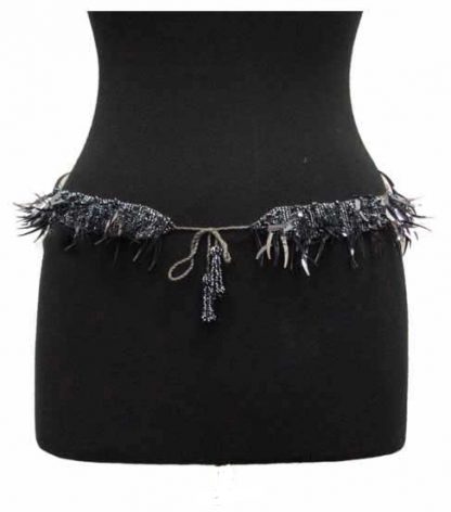 Belt Beaded Black