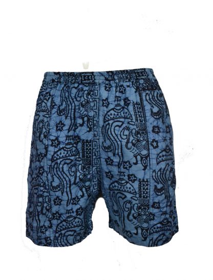 Trousers Short Batik Blue