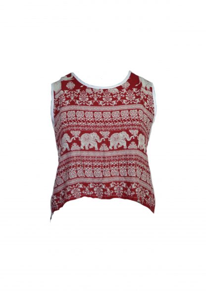 Top Tank Style Ethnic Elephant