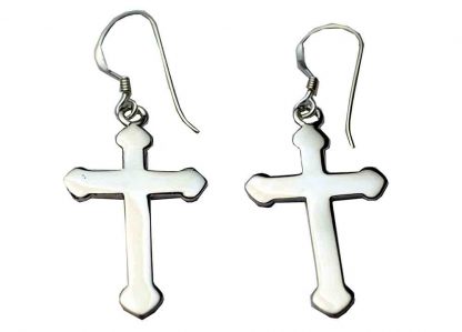 Silver Earring Cross