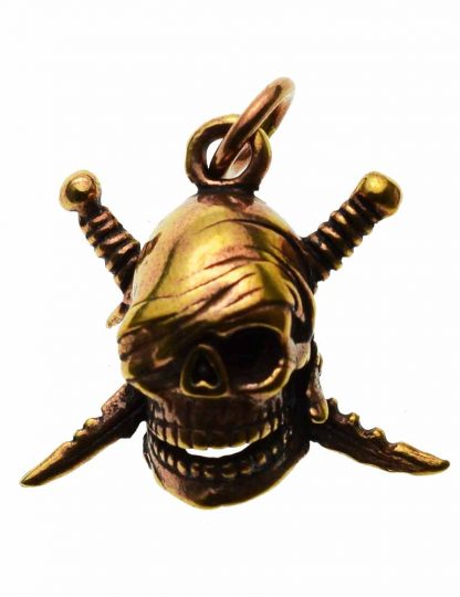 Pendant Bronze Skull Pirate