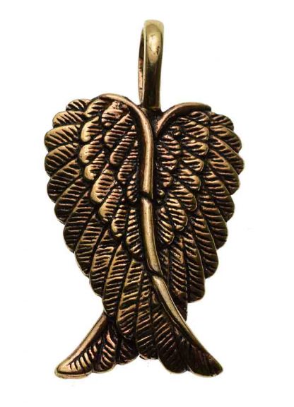 Pendant Bronze Crossed Wings