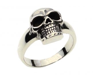 Ring Silver Skull Grinning