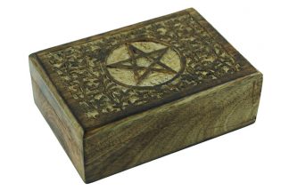 Box Wooden Pentagram