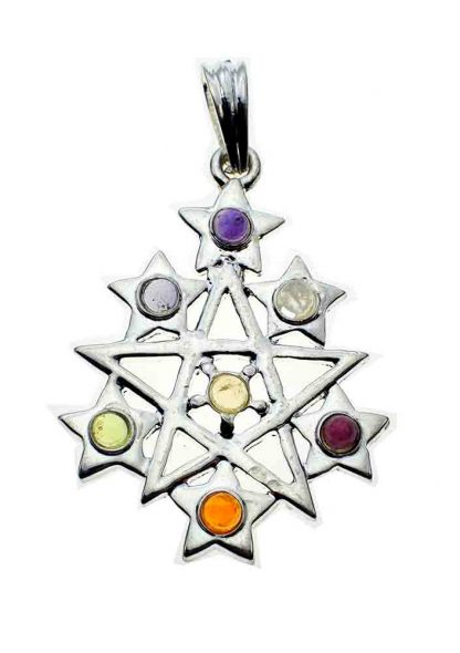 Pendant Chakra Stars Pentagram