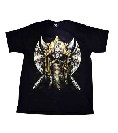 T-Shirt Large Viking Skull