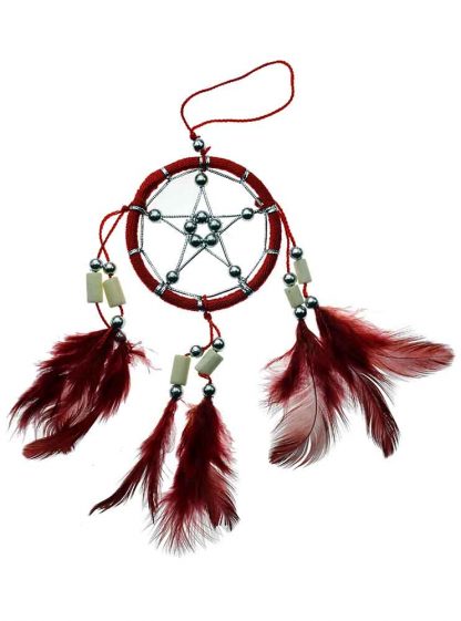 Dream Catcher Pentagram Red