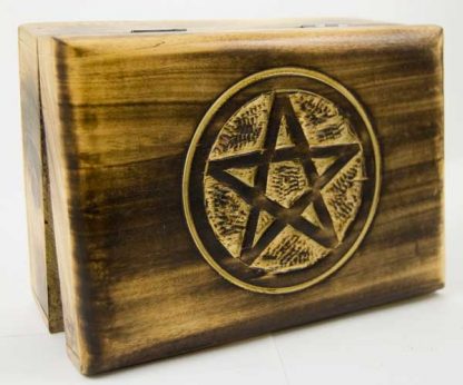 Box Wooden Pentagram 17x12CM