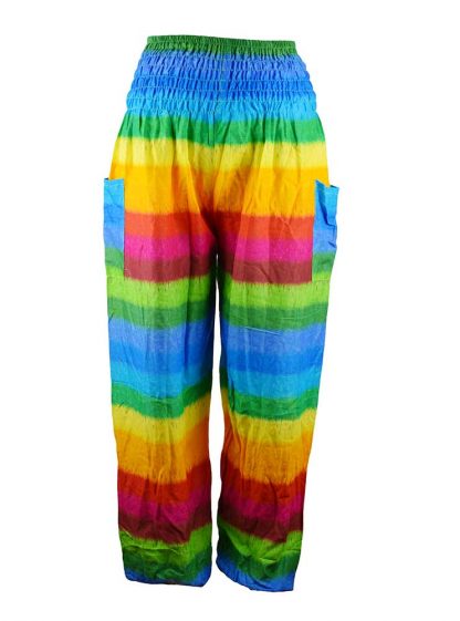 Trousers High Waisted Rainbow