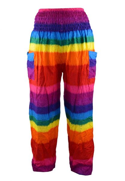 Trousers High Waisted Rainbow