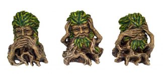 Skull With Greenery Set Of 3