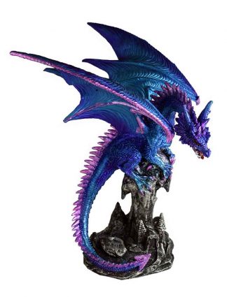 Dragon On Plinth Blue