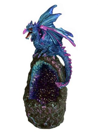 Dragon On Rock LED Blue