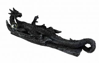 Incense Holder Black Dragon