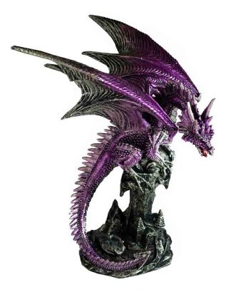 Dragon On Plinth Purple