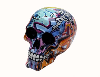 Skull Colourfull 15X10.5X12cm