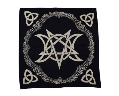 Altar Cloth Pentagram B/W