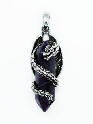 Pendant Dragon On Amethyst Wan