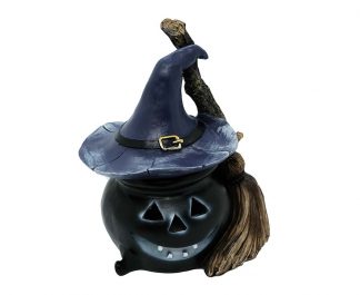 Wizard With Hat And Broom LED