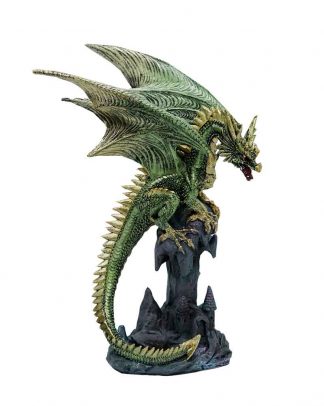 Dragon On Plinth Green