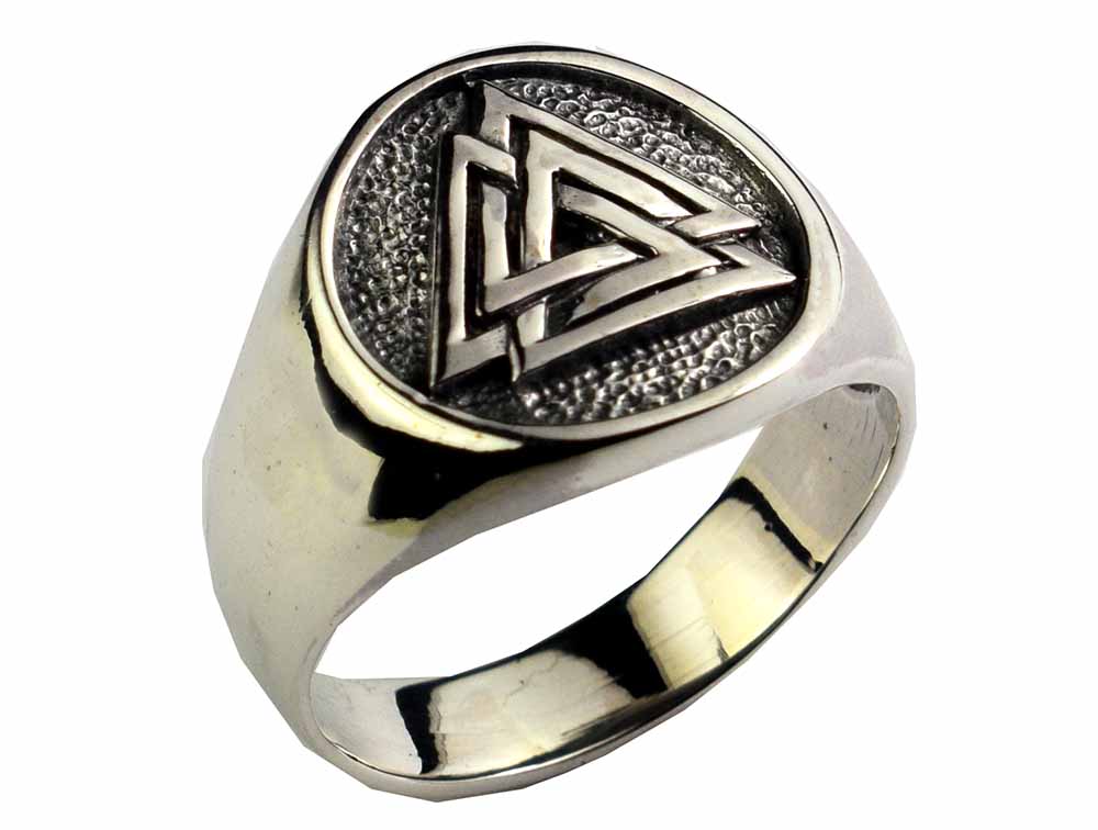Silver Ring Viking Valknut