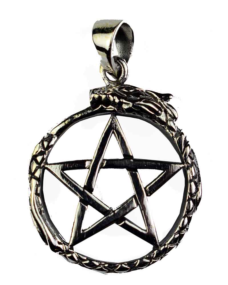 Silver Pendant Penta Snake