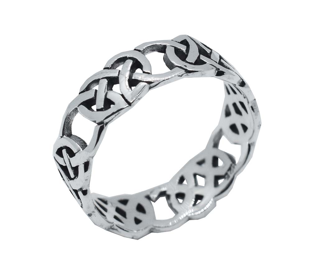 Silver Ring Celtic Band CutOut