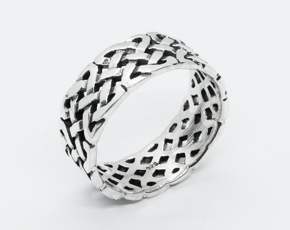 Silver Ring Celtic Band 10mm