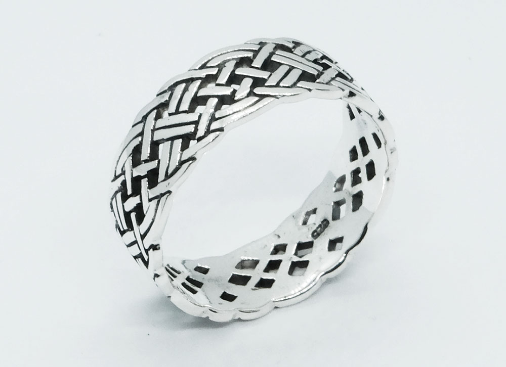 Silver Ring Celtic Band 8mm