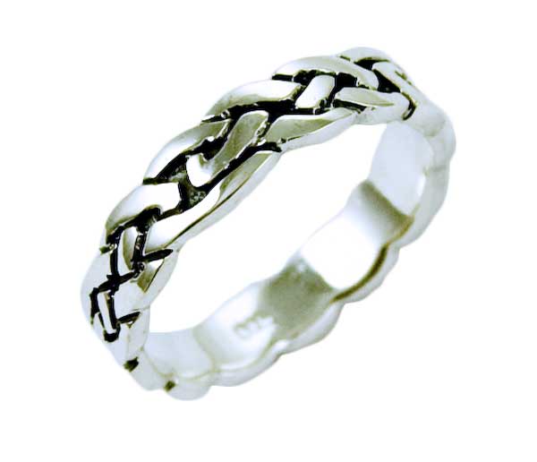 Ring Silver Band Celtic W0.5cm