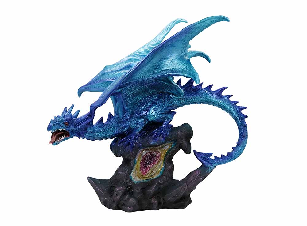 Dragon On Gemstone Blue LED