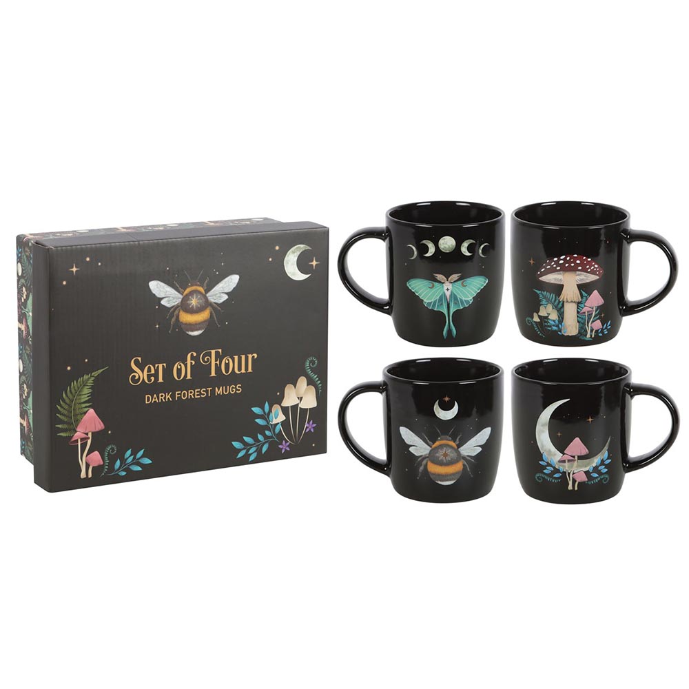 Mug Set of 4 Dark Forest