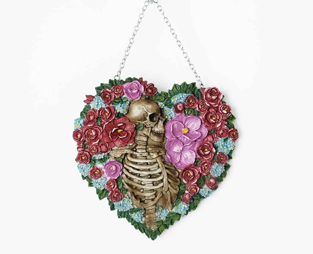 Hanging Skeleton In Flowers