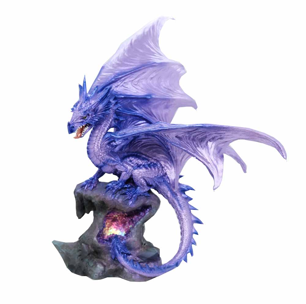Dragon on Rock Purple